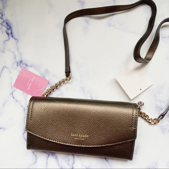 Kate Spade ♠️ Convertible Chain Wallet/Crossbody - Picture 2 of 5